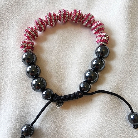 Tresor Paris pink and silver bracelet - Picture 2 of 3